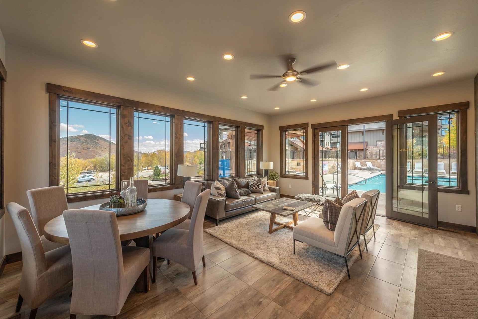 Blackstone Luxury 2Br, Walk To Skiing At Cabriolet, Mountain View, Shared Pool And Hot Tub, Gym パークシティ エクステリア 写真